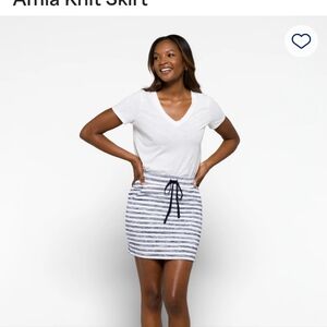 Navy and White striped skirt. Size small Market and Spruce